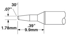 Solder Tip, Smart Heat PowerTips, STTC-535Metcal  
